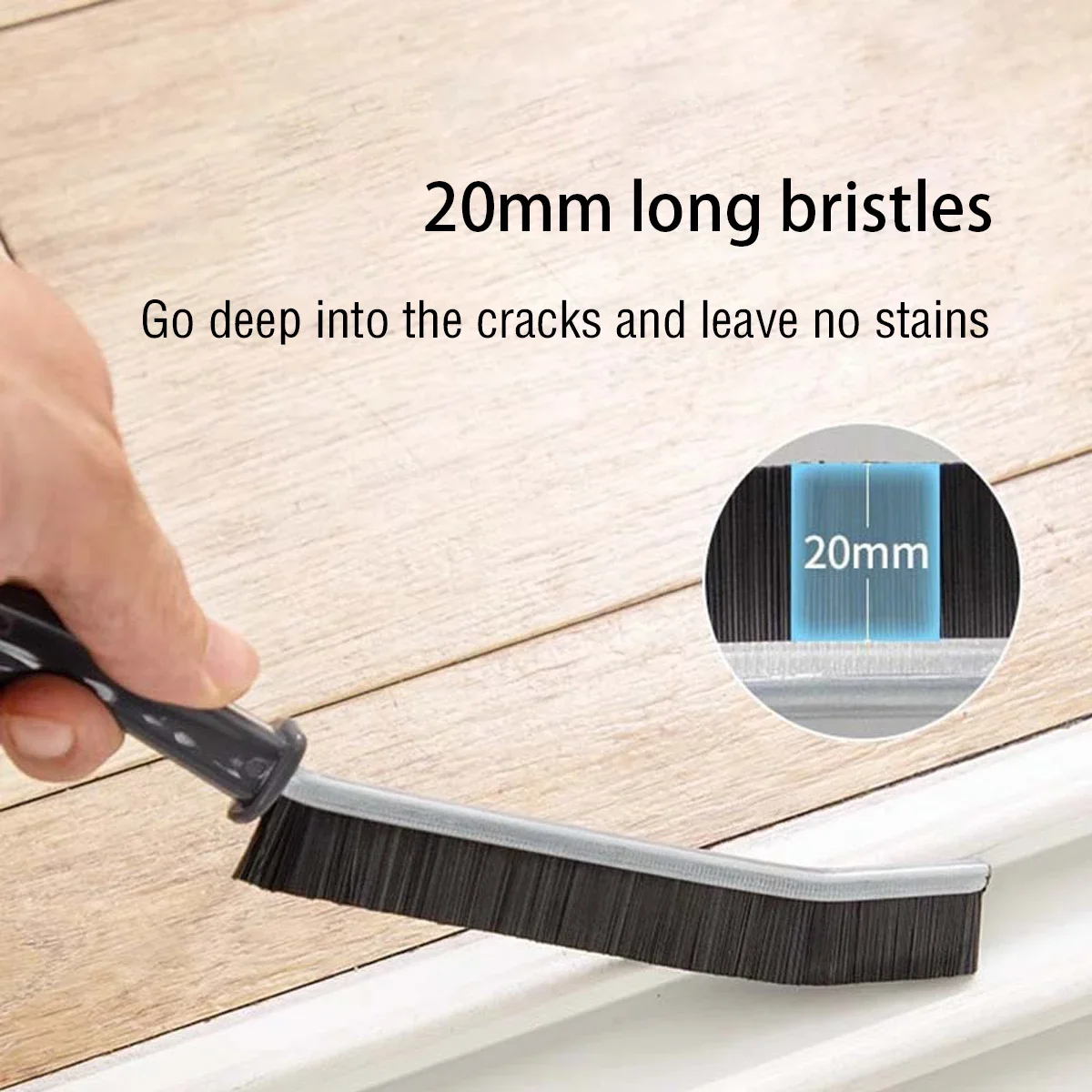 Cleaning Brush for Fine Seam Corners Groove Window Cleaning Tools Kitchen Bathroom Tiles Joints Brush Microfiber Toilet WC Brush 2