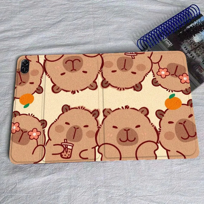 Capybara Cartoon Cute Art Tablet Case Cover