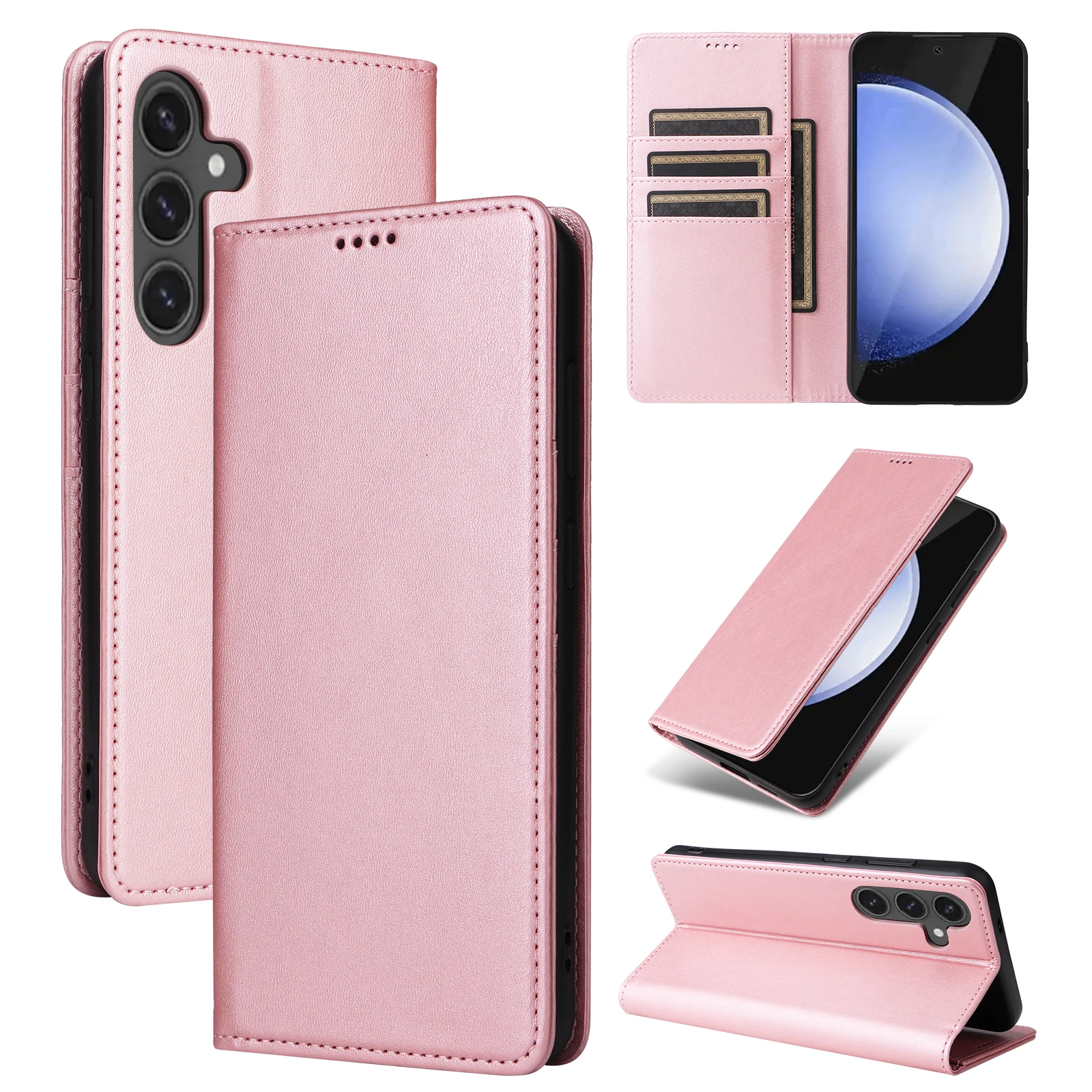 Premium PU Leather Wallet Phone Case - Stylish Protective Cover