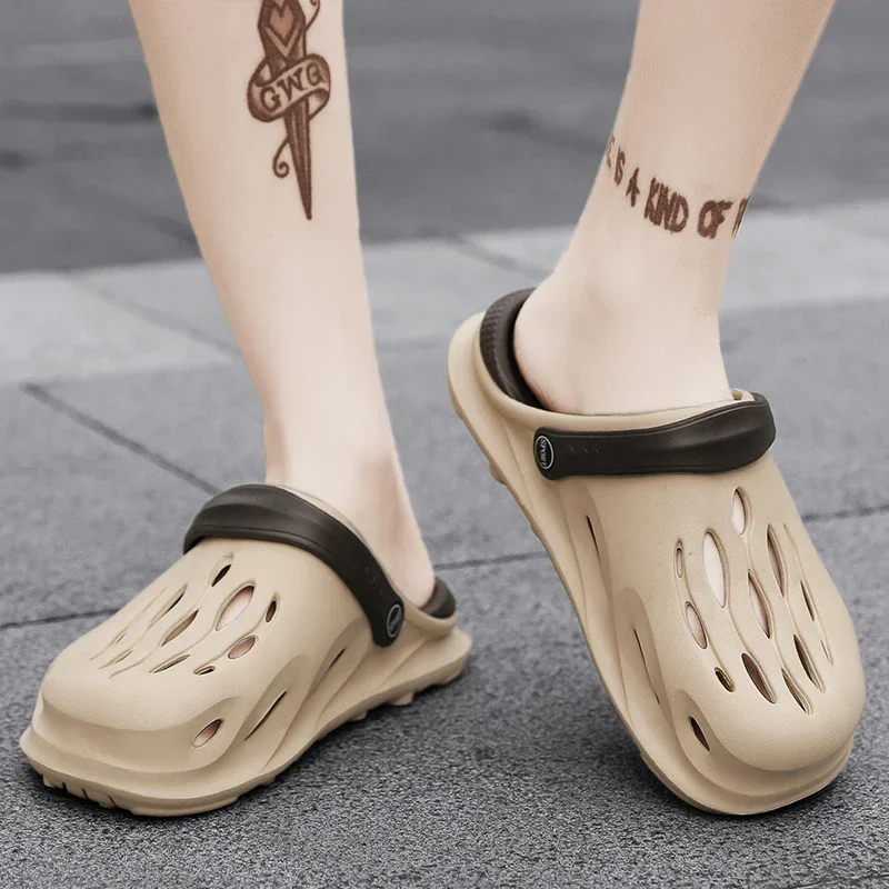 Mixed Color Shoes for Summer Beach Zapatillas Hombre Clogs Men Sandals EVA Lightweight Unisex