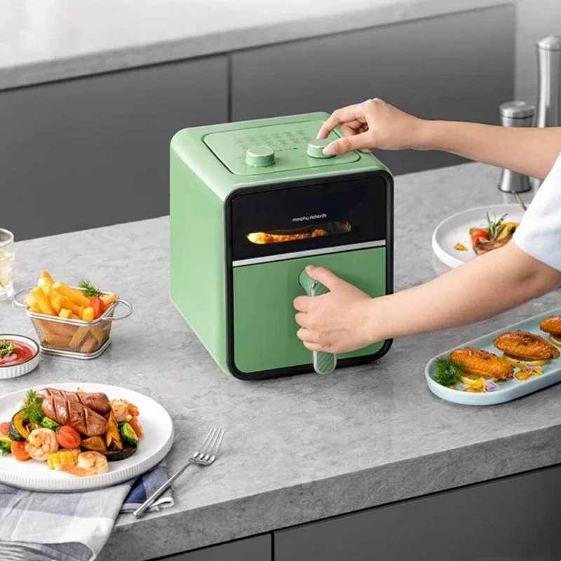 Morphyrichards 220V Air Fryer Home 3.5L Visualisation Automatic Smart All-in-One Multifunction Electric Fryer 3