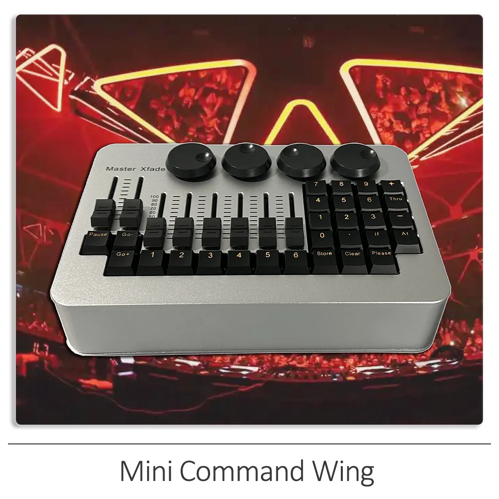 Nuovo Mini Comando Wing Console Stage Lighting Controller Ma.2 Led Moving Head Light Control Dj Disco Party Bar Stage Equipment