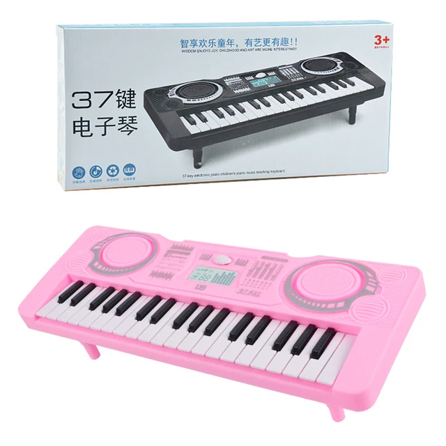 Portable Electronic Piano Keyboard. Children's Musical Instrument LED Display 37 Keys Digital Keyboard 4