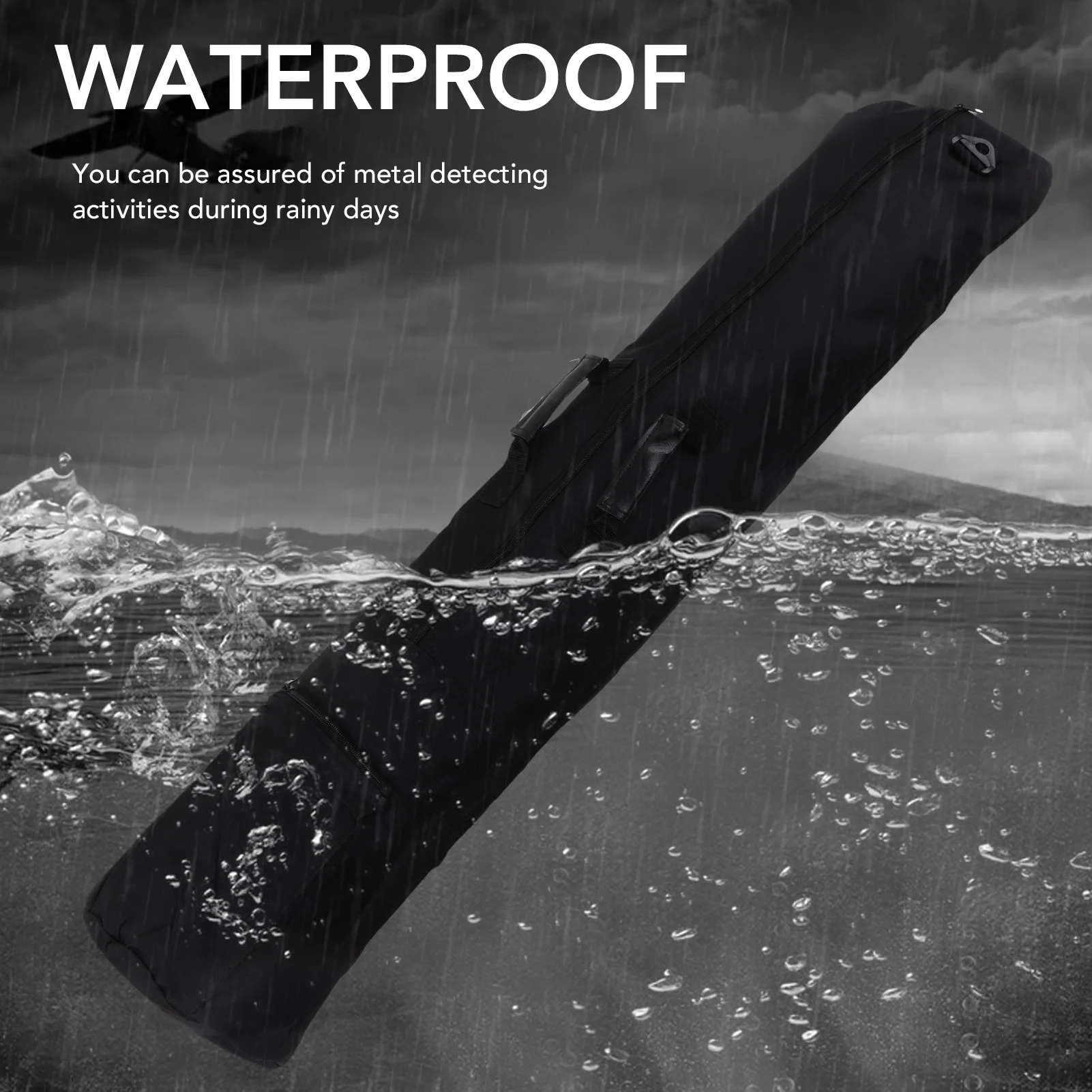 Metal Detector Carry Bag Waterproof Outdoor Detecting All Purpose Padded Carry Bag