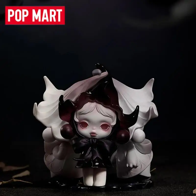 팝마트 스컬판다 페탈스 인 포 아크트 시리즈 블라인드 박스  장난감 귀여운 애니메이션 액션 피규어 게스 백 인형 미스터리 박스 선물