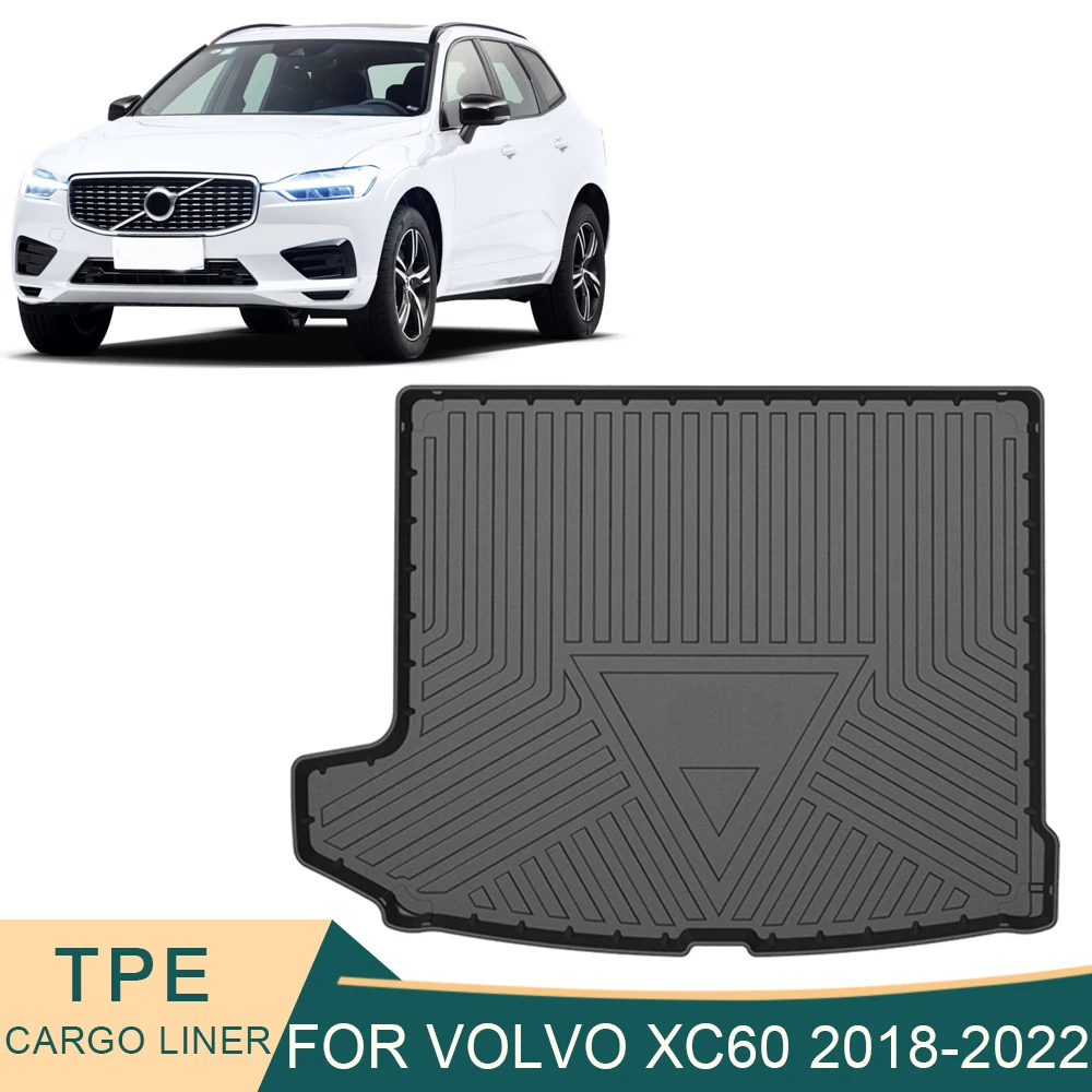 Auto Leder Kofferraummatten, Für Volvo XC60 II Hybrid 2018 2019