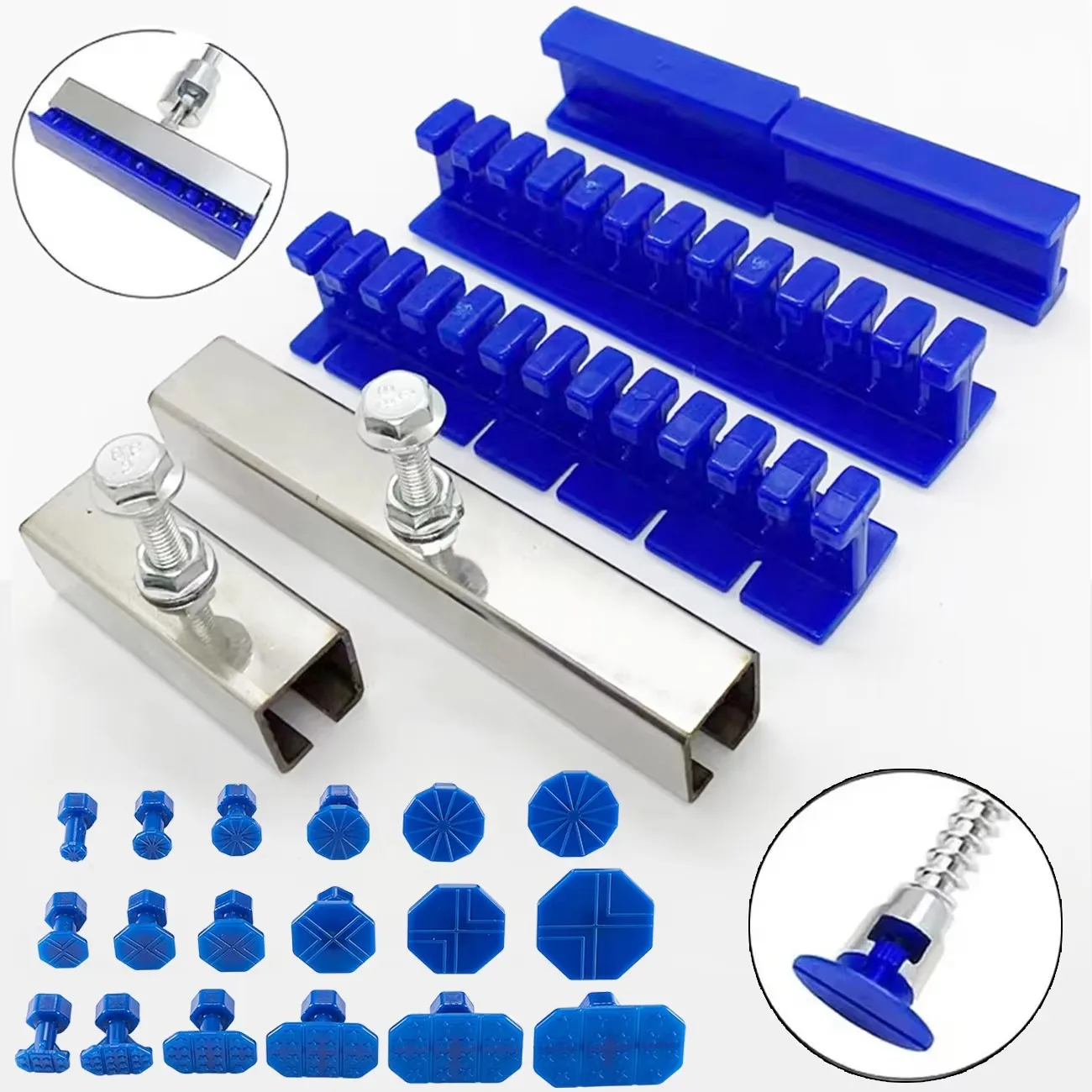 Universal Adhesive Blue Glue Tabs Kit for Paintless Dent Repair