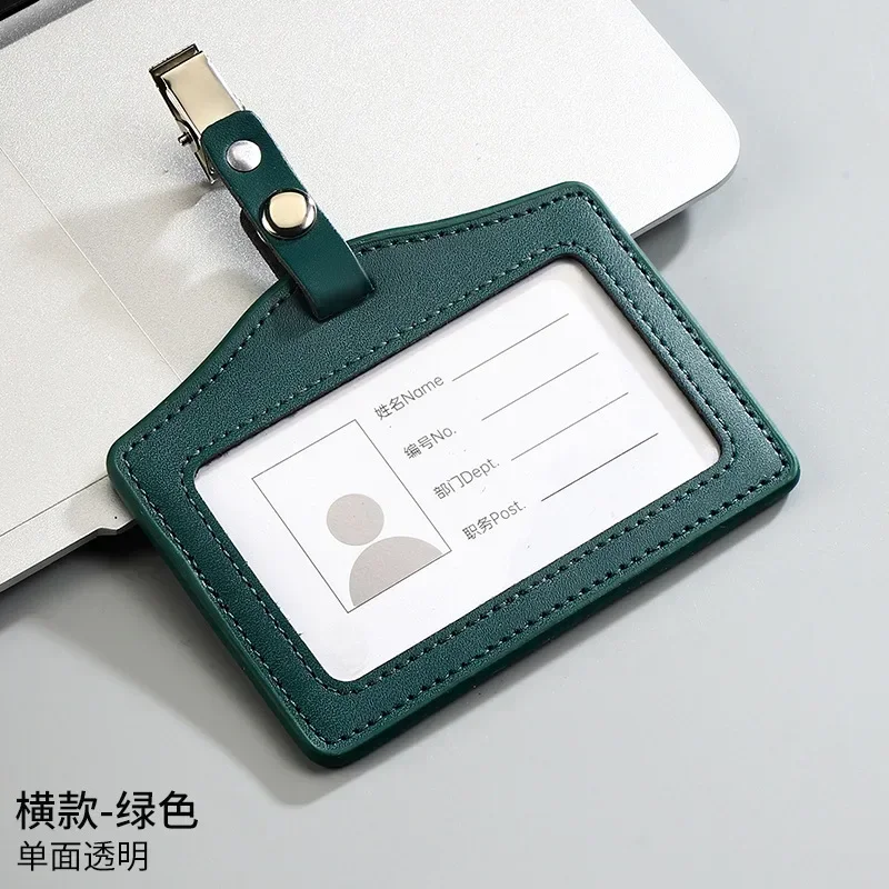 Premium Genuine Leather ID & Credit Card Holder – Versatile Badge & Card Case