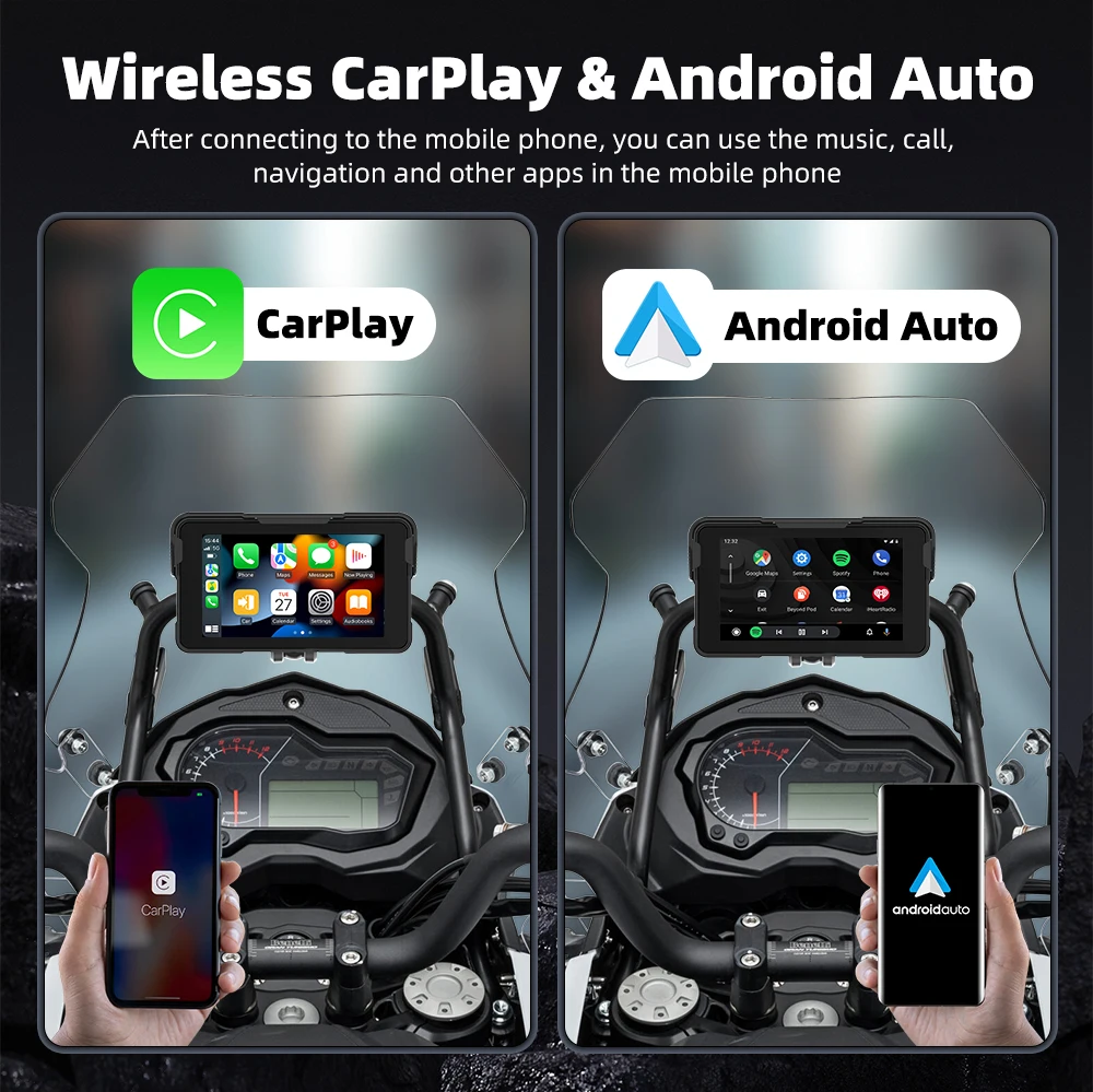MAXCA C5 Pro バイク ナビ CarPlay スマートモニター 5in MAXCA Moto