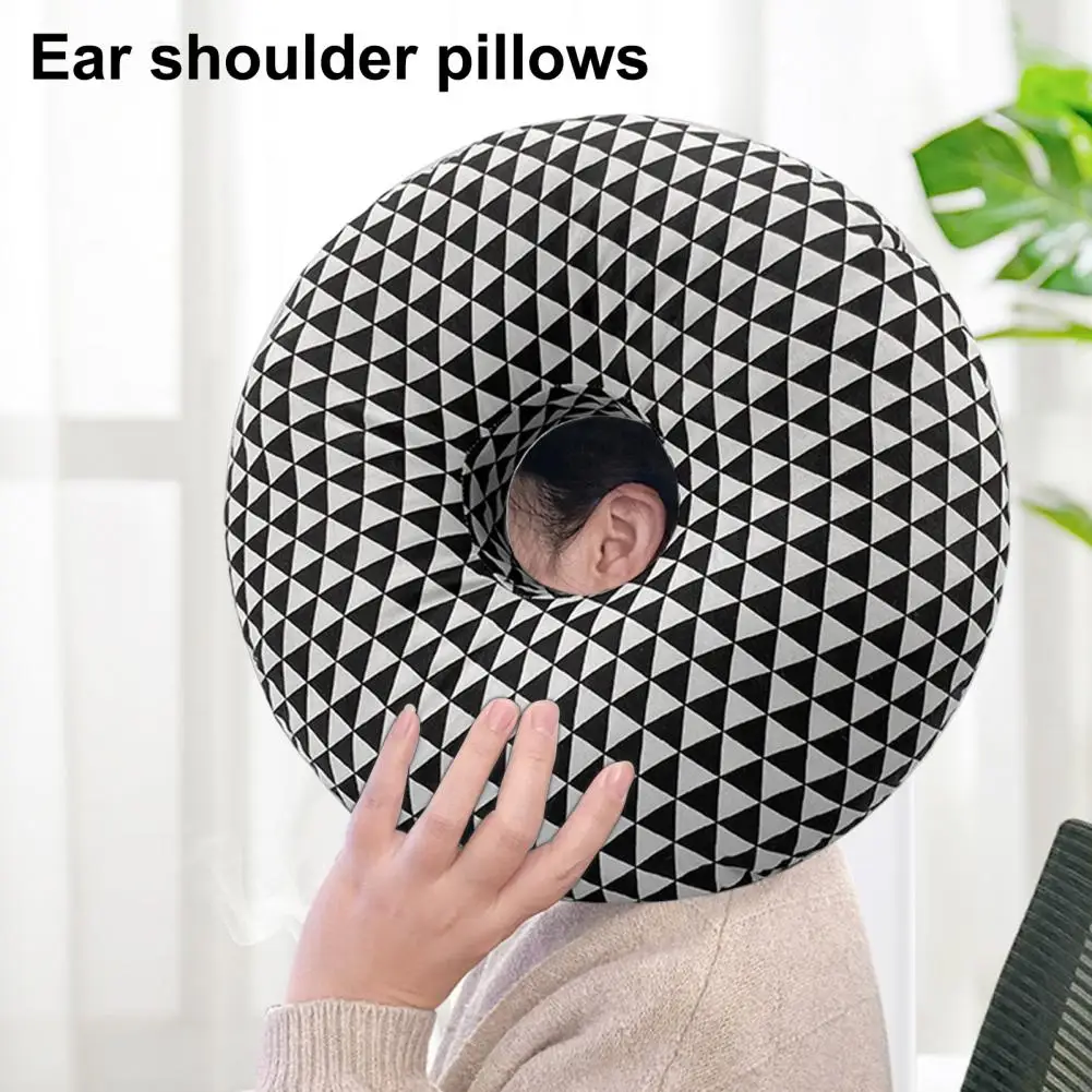 

Piercing Pillow Side Sleeping Ear Pain Relief Pressure Reduction Soft Comfortable Single Hole Ear Pillow