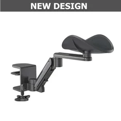 Ergonomic Adjustable Armrest with Metal Support (NEW DESIGN BLACK)