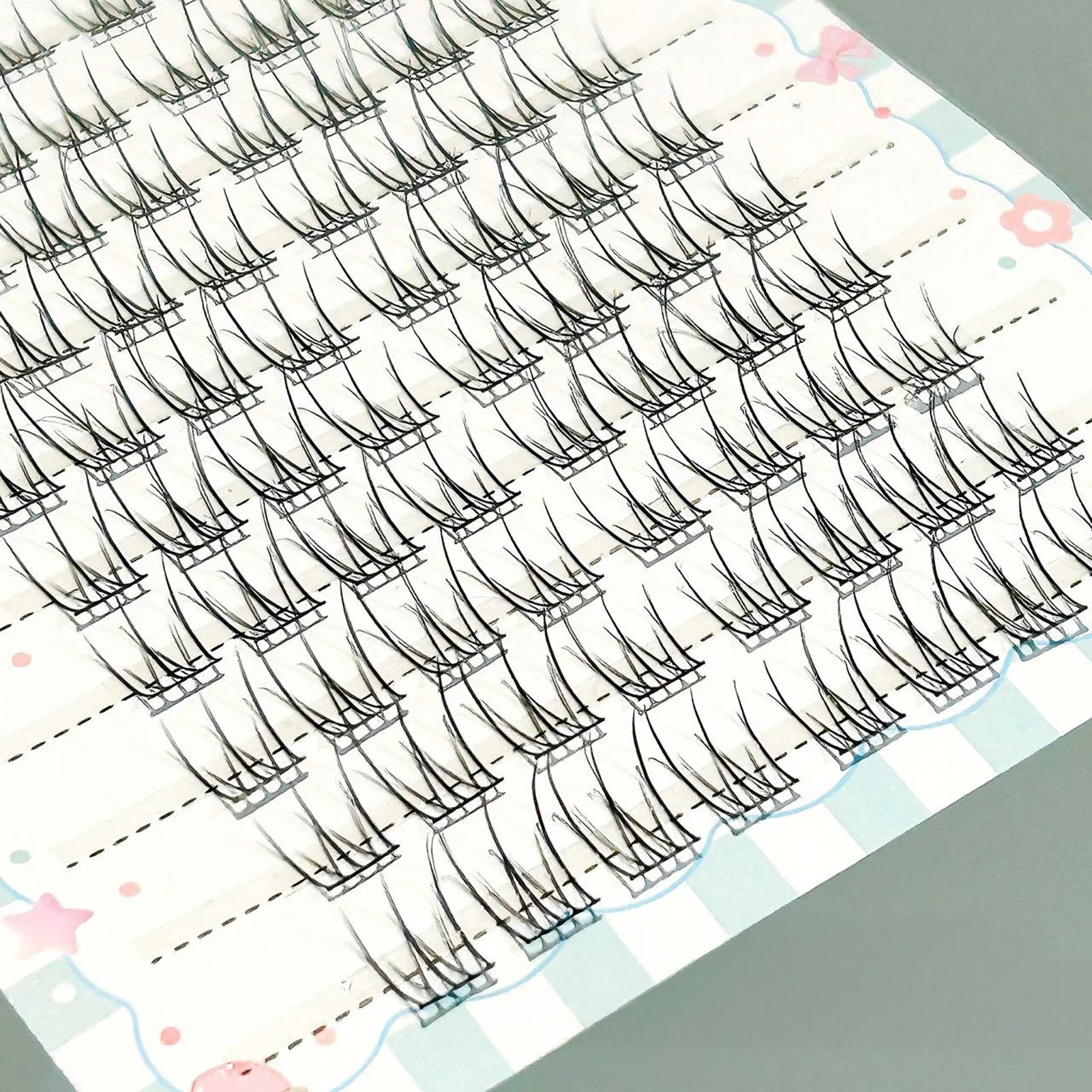 Ultradünne falsche Wimpern im koreanischen Stil, 10–11 mm, gemischte Länge, C-Locken, schwarze Faser, natürlicher Look, leicht, 0,05 mm – Detail 8