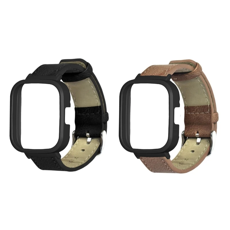 

Ремешок для часов M6CA + кожаный ремешок для Redmi Watch 3 для женщин и мужчин