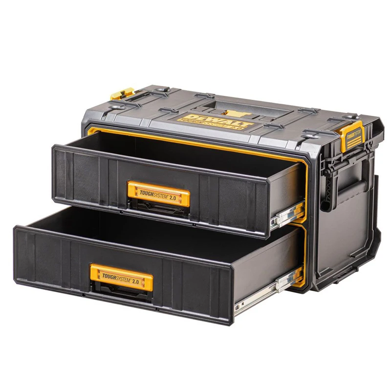 DEWALT DWST83529-1 TOUGHSYSTEM 2.0 볼 베어링 서랍 슬라이더 모듈 유닛, 다기능 보관 도구 상자, 2X 서랍 포함