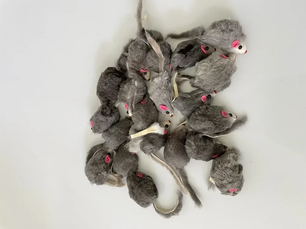 Plush Simulation Mouse Interactive Cat Pet Catnip Teasing Interactive Toy for Kitten Gifts Supplies 10Pcs cat interactive toy cat teaser toy cat toys plush mouse toy plush toy cat plush mouse toy pet toys