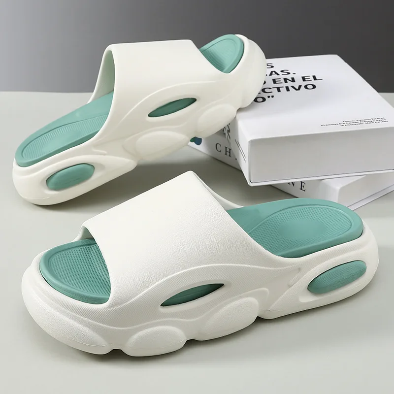 

Fashion Summer Men's Slipper Thick Soft Bottom Couple Casual Beach Slippers Men Thick Bottom Platform Slides Soft Eva Slippers