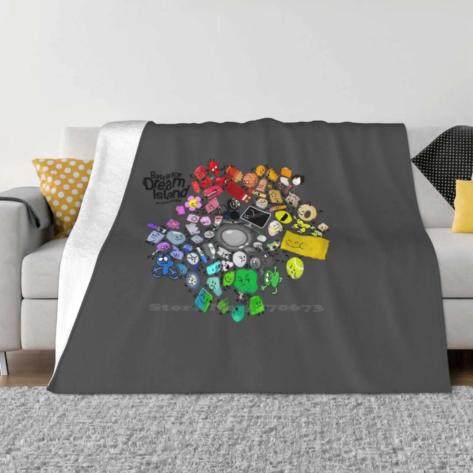 Battaglia Per Dream Island Cast Murale Divano Letto Confortevole Di Alta Qualità Coperta Morbida Battaglia Per Dream Island Battle Per Bfb Tpot
