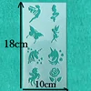 High Quality Plastic Face Painting Stencil Glitter Tattoo Reusable Temporary Tattoo Templates Body Painting Supplies 6