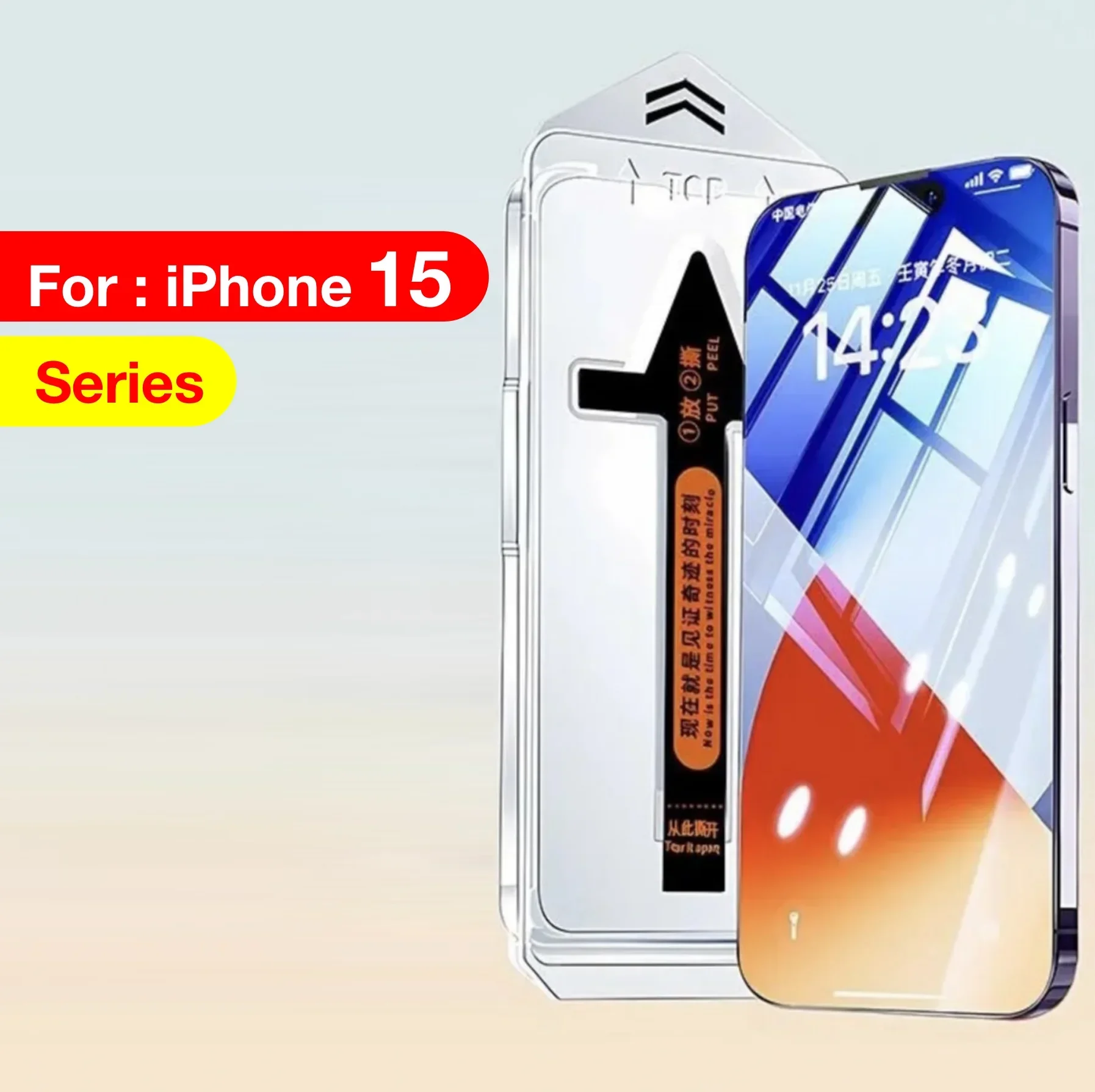 

Защита экрана для iPhone 15 Pro Max, закаленное стекло 14 PLUS, 13, 12, 11, XS, XR, X, без пыли, с комплектом для установки, удаление взрыва