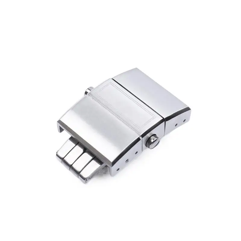 SCHIK For Ulysse Nardin Athens Strap Folding Buckle Rubber Silicone 316 stainless Steel Butterfly Clasp 20mm