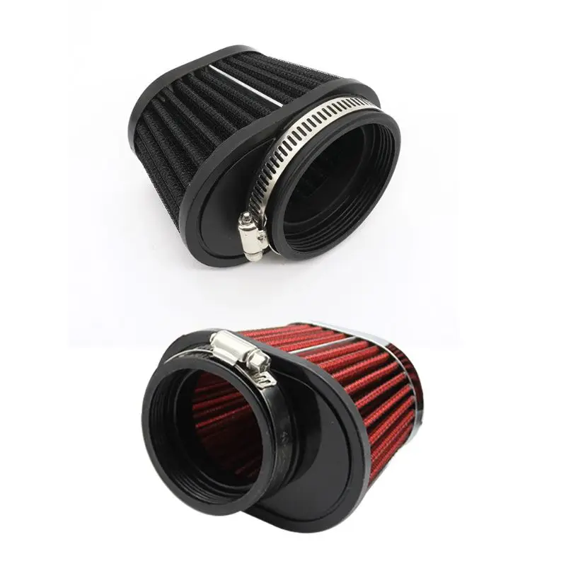Air filter motorcycle air filter air filter cleaner 51/55/60mm Motorcycle Car Air Filter High Flow Intake Filter Sport Power Mesh Cone Cold Air Induction