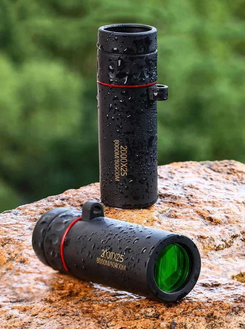 2000x25HD Monocular Telescope Outdoor Mini Portable Telescope Mobile Phone Telescope With Clip Camping Birdwatching Telescopes 5