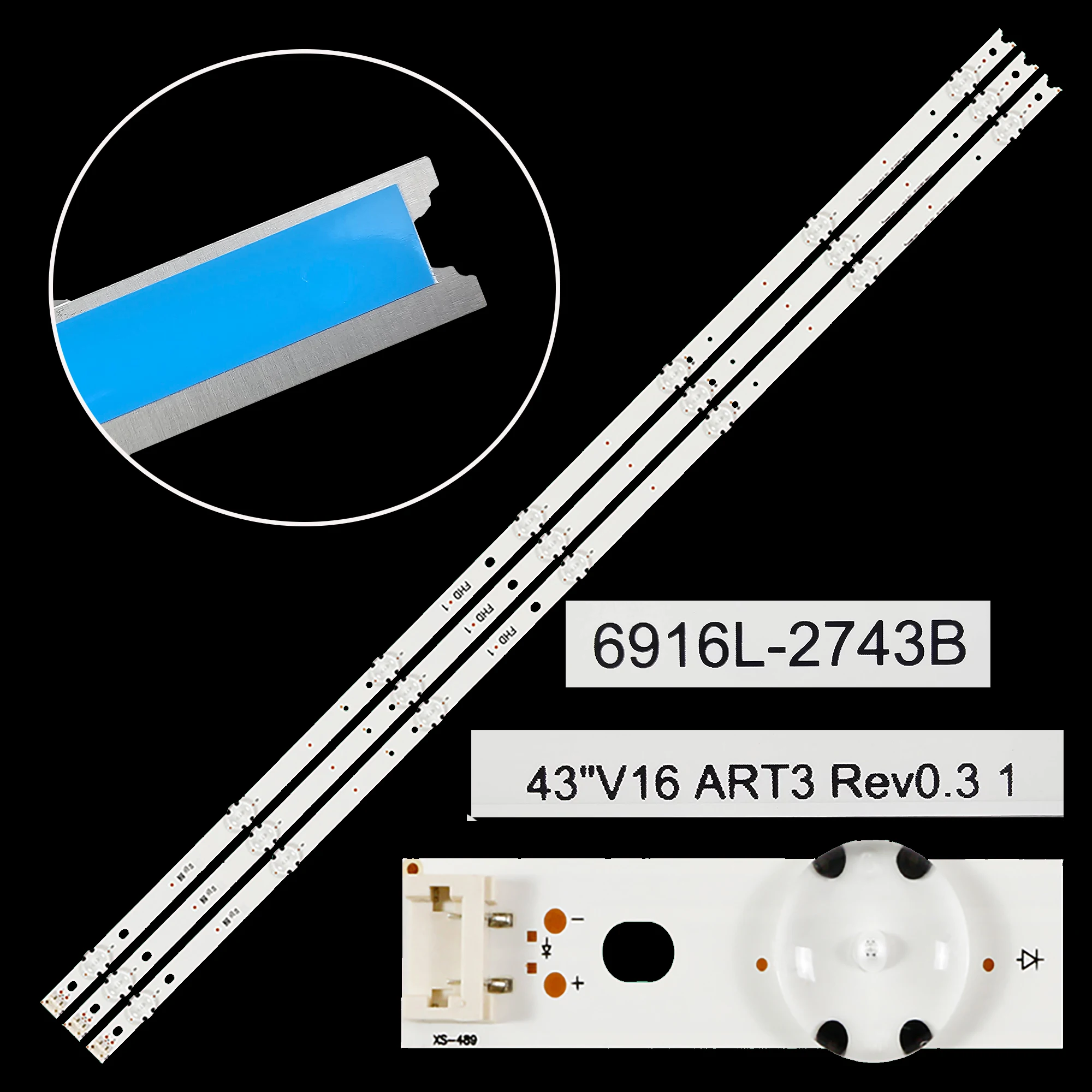 Bande de rétro-éclairage LED pour 43LH5100 43LH615V 43LH7500 43LH604V 43LH510V 43LH5700 43LH630V 43LW540S
