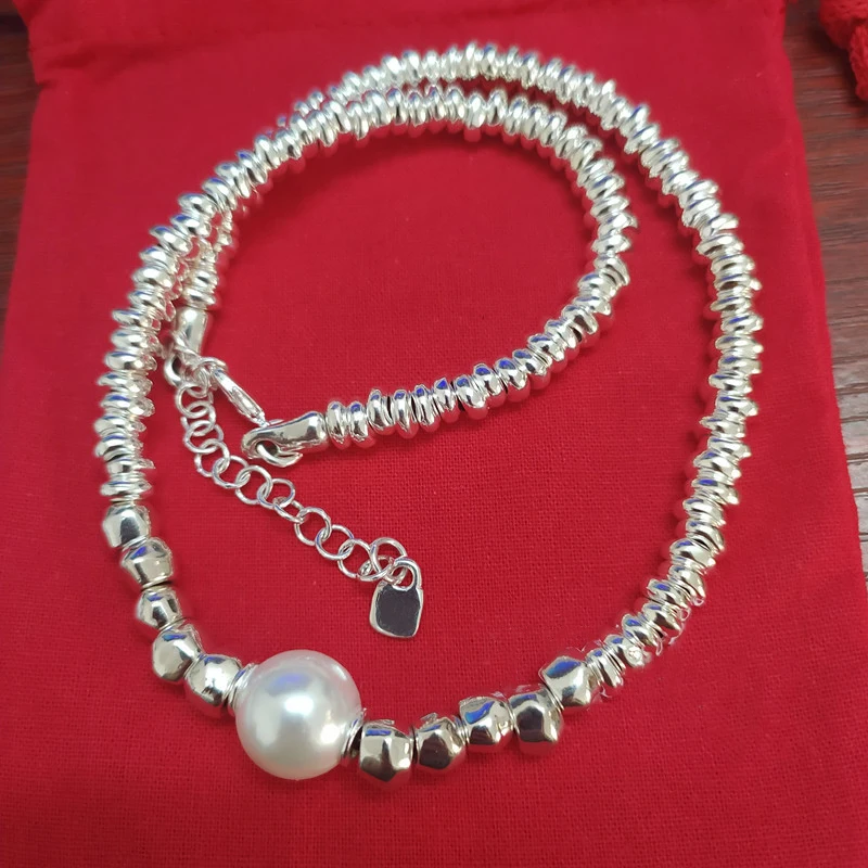 

Ожерелье из серебра 925 пробы, с жемчугом