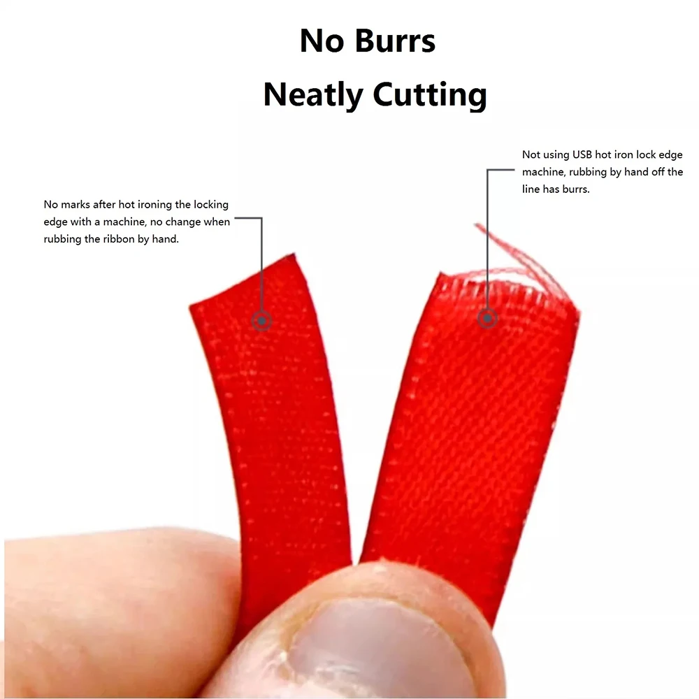 Mini Thermal Cutting Machine Handmade Hair Accessories Ribbon Webbing Cutting Machine Cotton Ribbon Trimming Tape Artifact Tool ribbon cutting machine