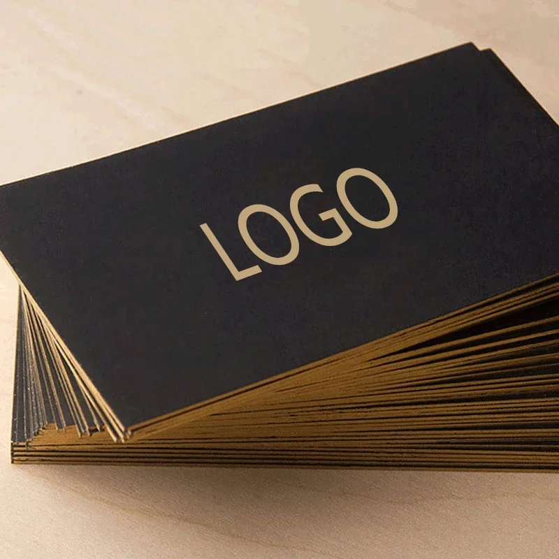 Business Card High-end Hot Stamping Double-sided Printing Business Card 500G Paper 100PCS Business cards