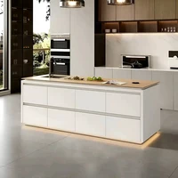 Îles De cuisine minimalistes italiennes, beauté classique, îles De cuisine esthétiques à la mode, meubles De luxe Premium 1