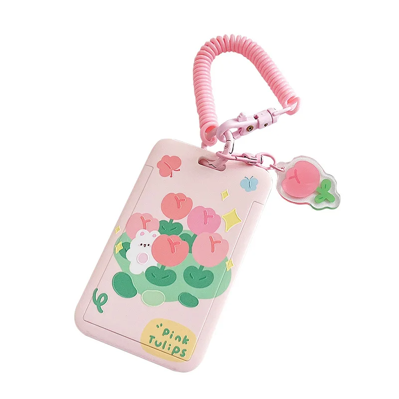 

INS Cartoon Photocard Holder Cute Animal ID Bank Credit Card Case Bag Pendant Idol Photo Card Sleeves School Stationery