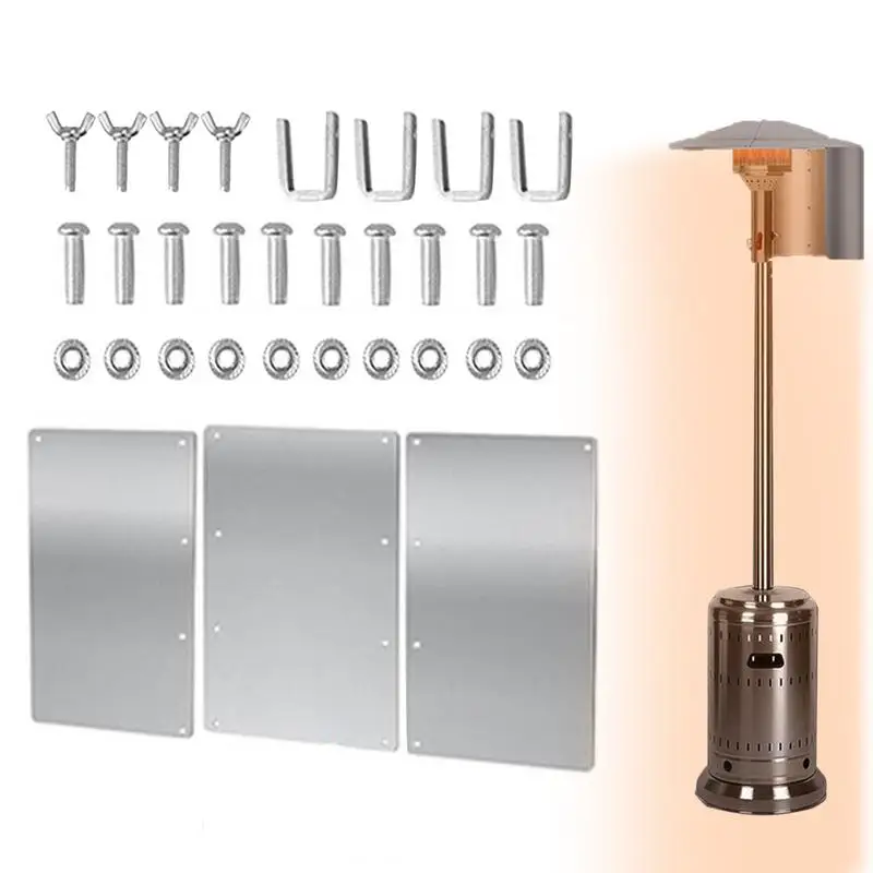 Fireplace Heat Deflector Outdoor Heater Reflector Shield Patio