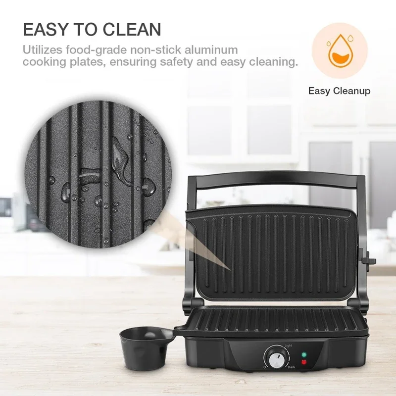 2024 Household Mini Steak Machine Hamburger Fried Egg  Sandwich Maker Non Stick Surface Grill Toaster EU Plug 4