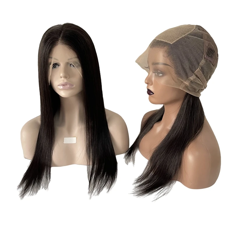 12 inches Vietnamese Remy Human Hair Natural Color 4x4 Silk Top Full HD Lace Wigs for White Woman