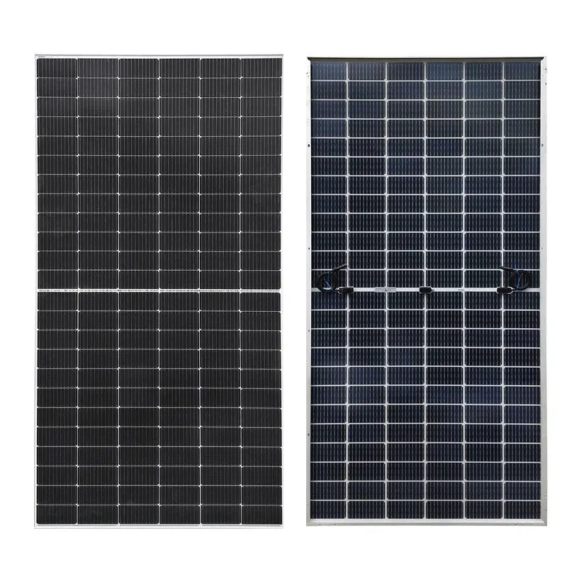 Bifacciale Mono Pannello Solare 650W Half Cut Split Solar Cell Caricabatterie Solare Batteria Solare Casa Casa Giardino Fattoria Campeggio Caravan