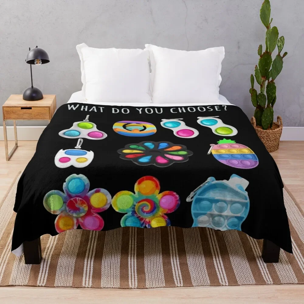 

Your choice: Pop it, Simple Dimple or Snipers Throw Blanket Baby Sofas Blankets