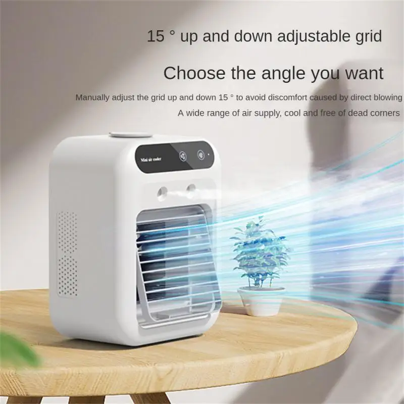 

Mobile Cooling Fan White High Quality Efficient Rapid Cooling Durable Summer Refrigeration Artifact Mini Air Conditioning Fan