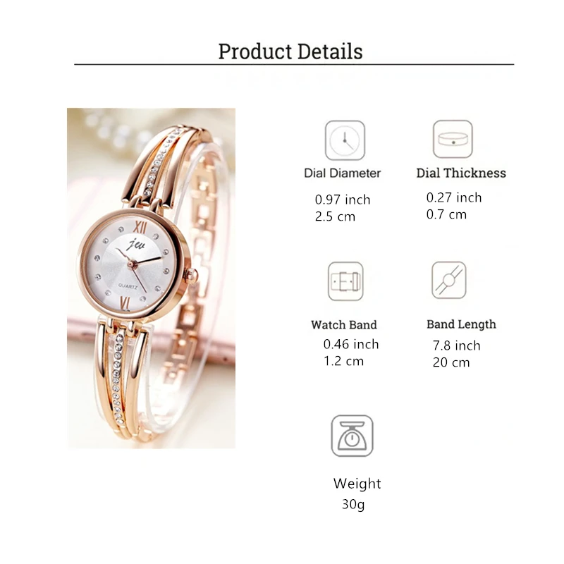 Reloj de pulsera de cuarzo para mujer, pulsera de acero con diamantes de imitación, a la moda