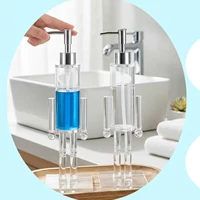 ที่กดสบู่อะคริลิคแบบเติมได้ รูปทรงนัทแครกเกอร์ สำหรับใส่เจล แชมพู ของเหลว ใช้ได้ในครัว โรงแรม บ้าน วางบนเคาน์เตอร์ 4