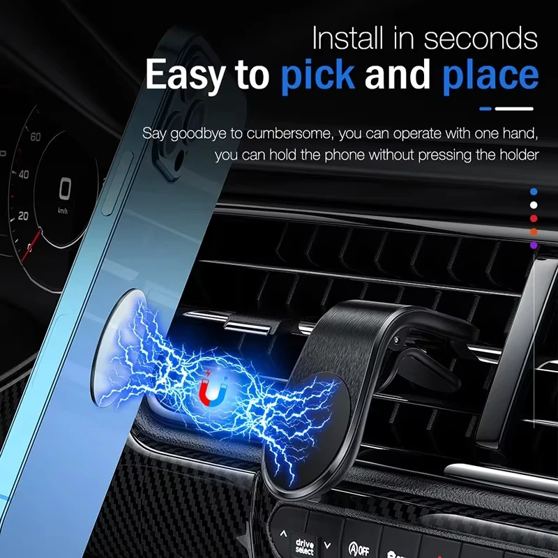 폭스바겐 GTI Rline 폴로 골프 MK8 투아렉 파사트 마고탄 티구안 제타용 자석식 차량용 휴대폰 거치대