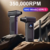 Souffleur d'air électrique 350000 tr/min, Jet de ventilateur Turbo puissant, ventilateur Rechargeable polyvalent, moteur sans balais pour voiture/PC/maison/outil d'extérieur 1