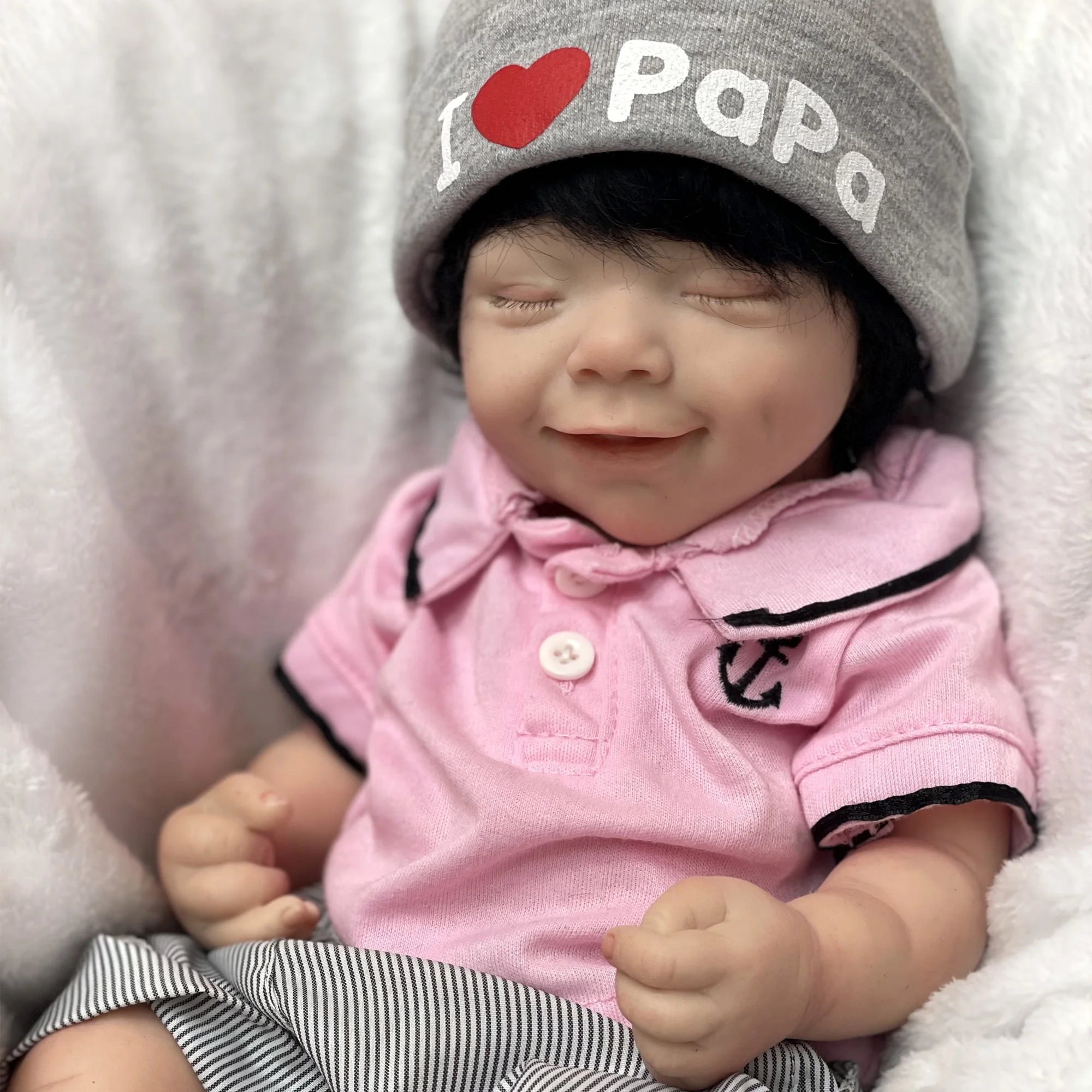 18Soft Full Body Solid Silicone Bebe Reborn Doll Handmade Artist Painted  Girl Bebê Reborn De Silicone Sólido