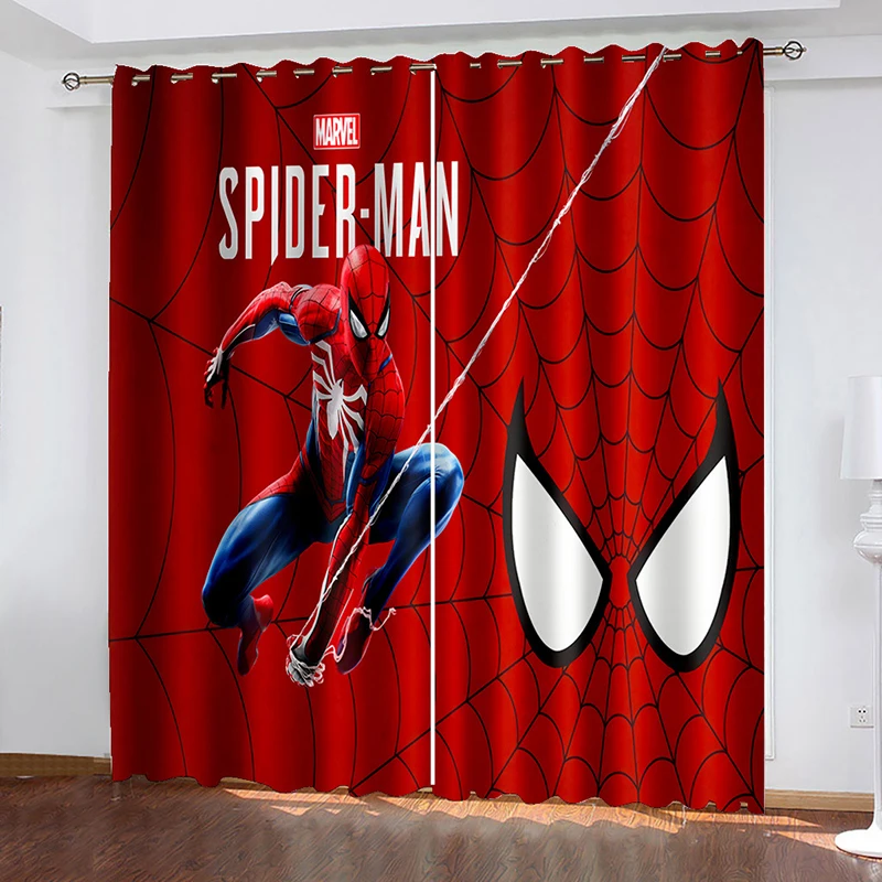 Disney Cartoon Spiderman Curtain Heroes Expedition Blackout ...