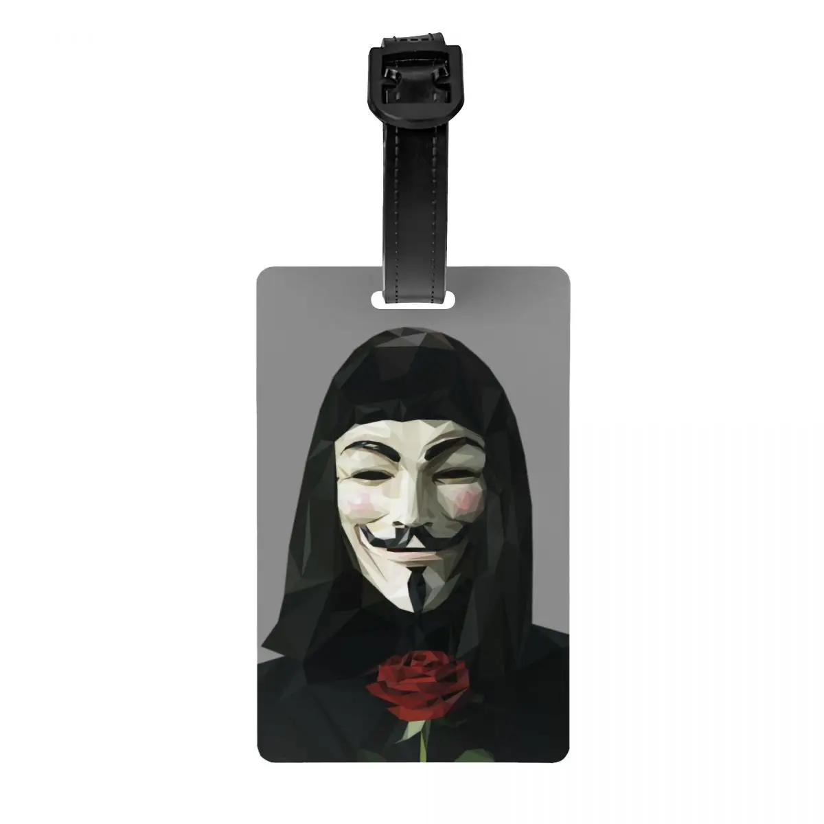 

V For Vendetta Anonymous Luggage Tag for Suitcases Fashion Guy Fawkes Baggage Tags Privacy Cover ID Label