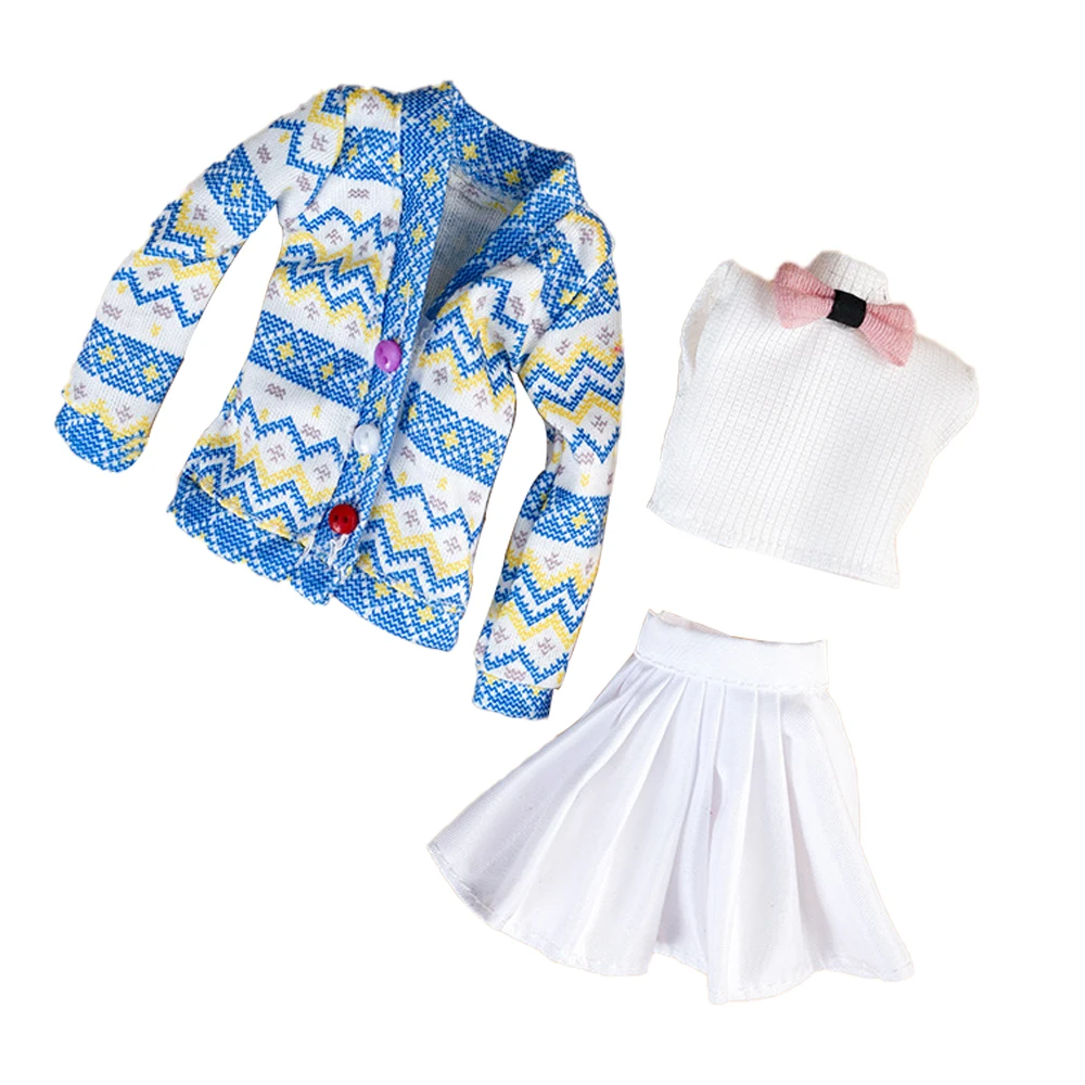Convient aux accessoires de vêtements de poupée de 30cm, pulls à la mode, chapeaux, chaussures, jupes, pantalons, chaussettes, ensemble, cadeau pour enfants