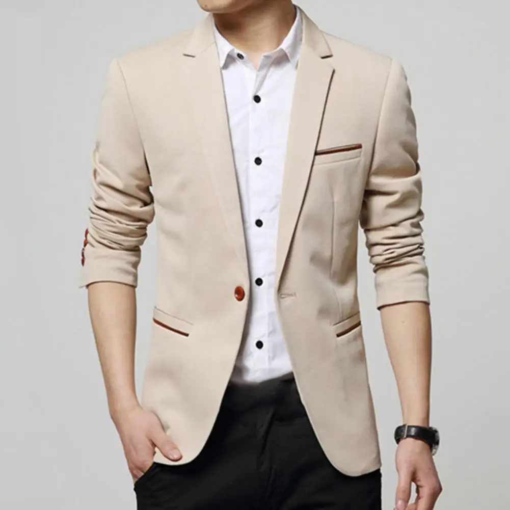 

4XL-M Brand Mens Casual Blazers Spring Autumn Fashion Slim Fit Suit Jacket Single Breasted Business Office Social Blazers Hommes