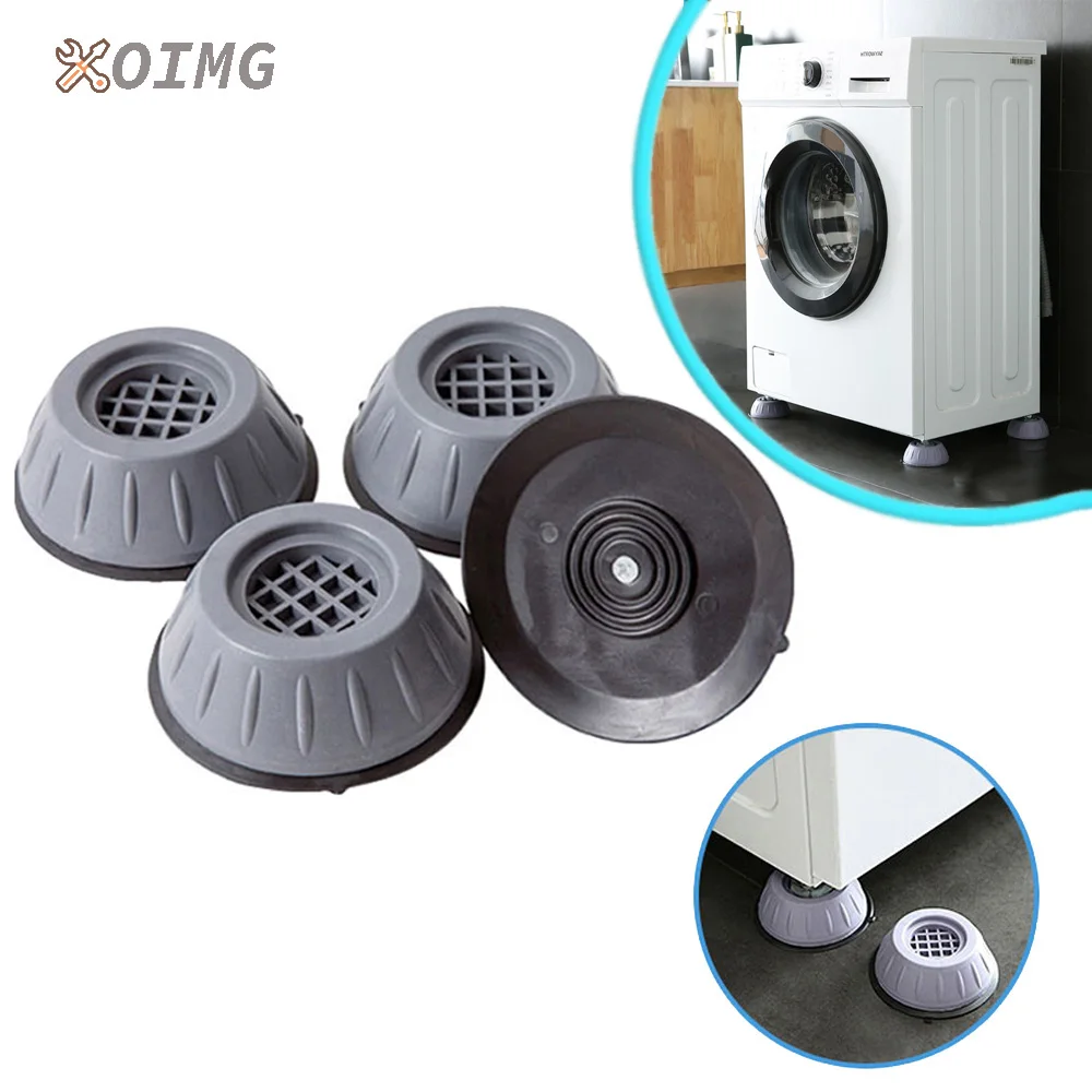 4PcsAntiVibrationLegsPadsRubberFeetSlipstopSilentSkidRaiser