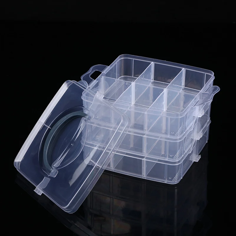 Three layers of 18 portable detachable storage box combination of storage box diy supplies