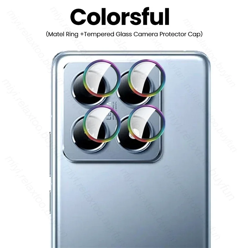 Aluminum Alloy Camera Protector Case with Metal Ring and Glass Lens Cover